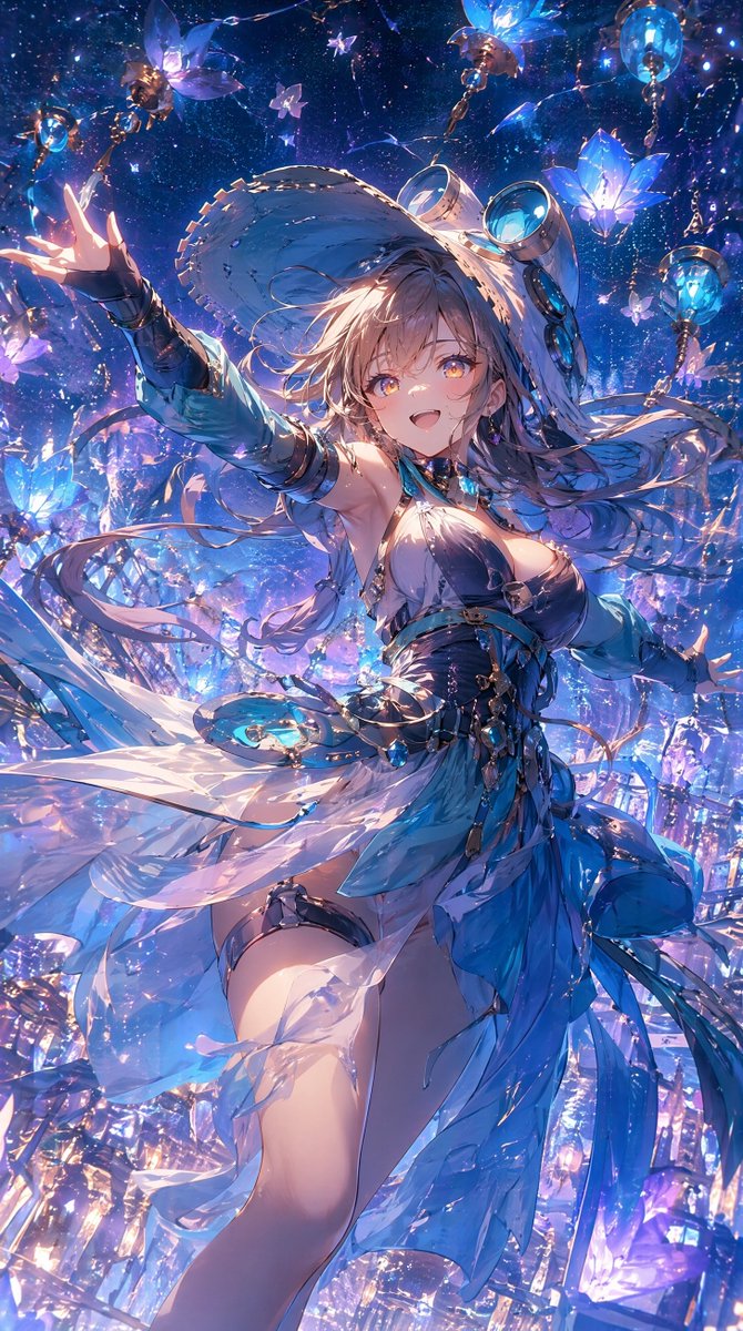 Celestial Anime Dancer — GPT Image 2 image prompt example