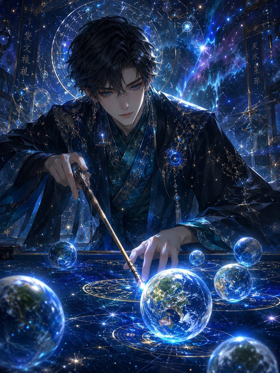 Celestial Astrologer Anime — GPT Image 2 image prompt example