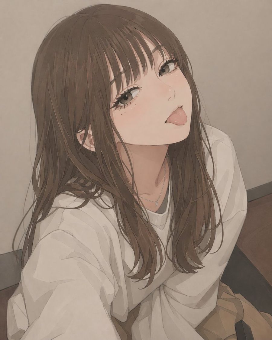 Censored Anime Girl Selfie Portrait — GPT Image 2 image prompt example