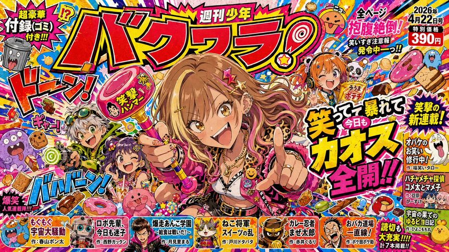 Chaotic Shonen Manga Cover — GPT Image 2 image prompt example