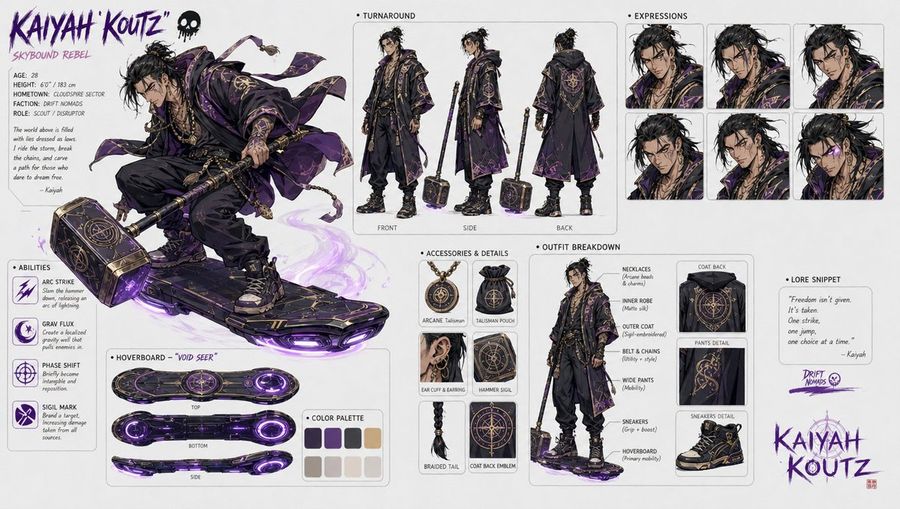 Character Design Refinement — GPT Image 2 image prompt example
