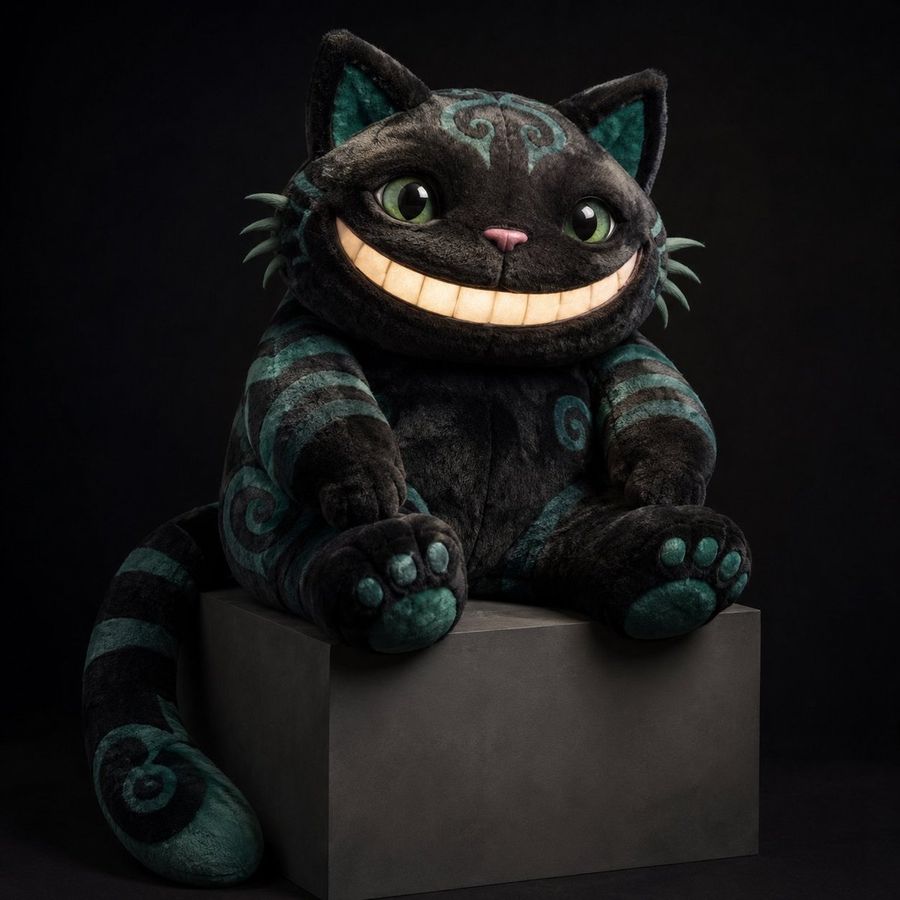 Cheshire Cat Plush Toy by @Excelsior_AI (-18613) — GPT Image 2 image prompt example