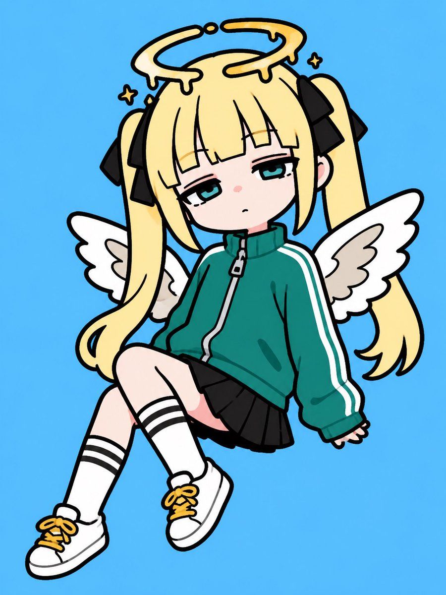 Chibi Angel Girl Sticker — GPT Image 2 image prompt example