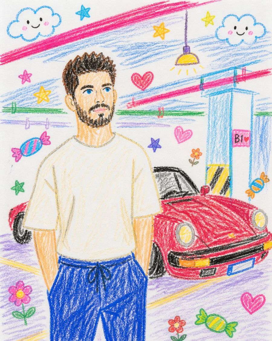 Childlike Crayon Drawing Recreation — GPT Image 2 image prompt example