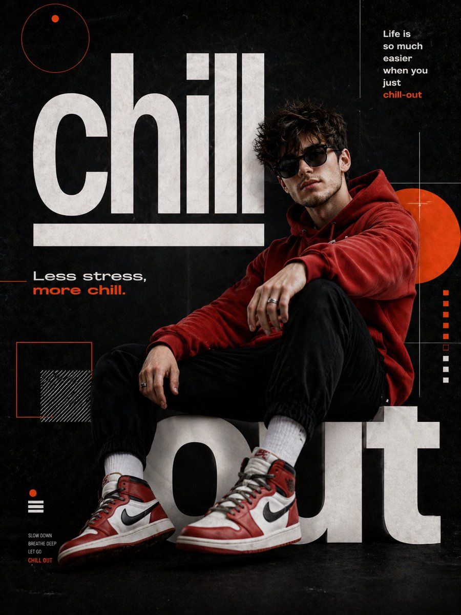 Chill Out Cinematic Poster — GPT Image 2 image prompt example