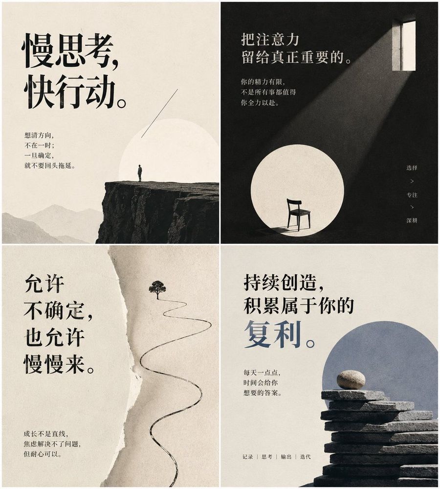Chinese Advice Card Set — GPT Image 2 image prompt example