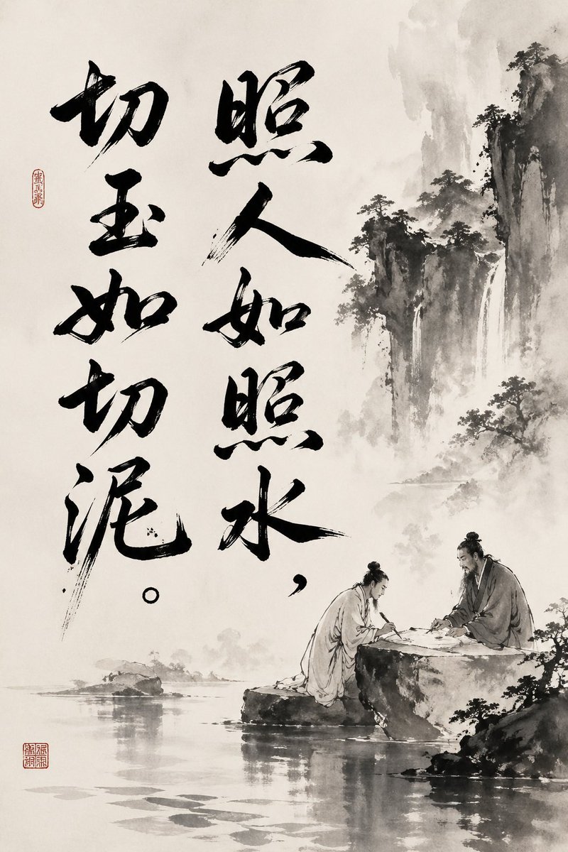 Chinese Ink Painting With Calligraphy — GPT Image 2 image prompt example