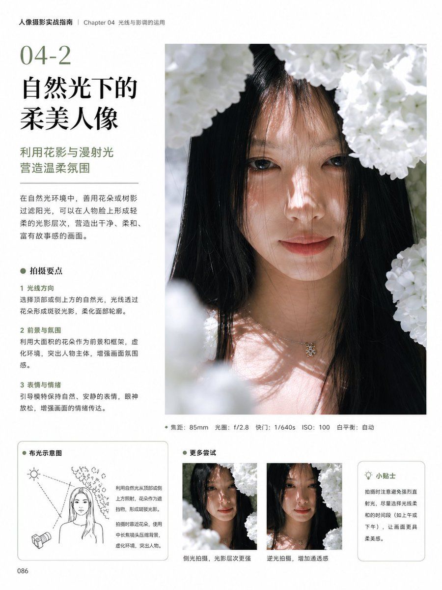 Chinese Portrait Photography Book Layout — GPT Image 2 image prompt example