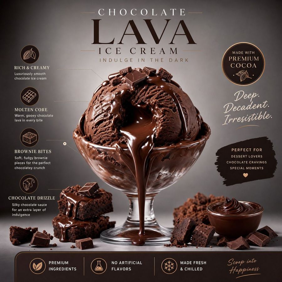 Chocolate Lava Ice Cream Ad — GPT Image 2 image prompt example