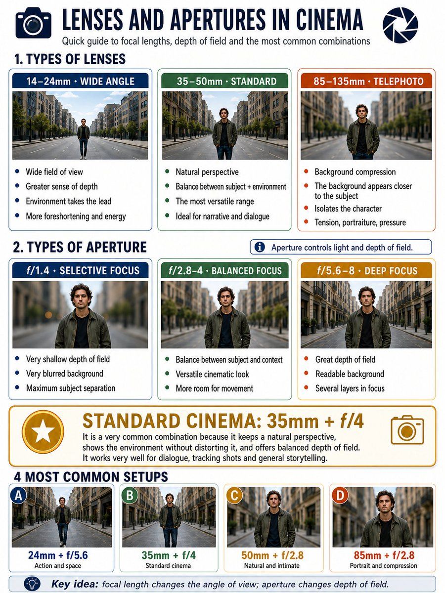 Cinema Lens Infographic Guide — GPT Image 2 image prompt example