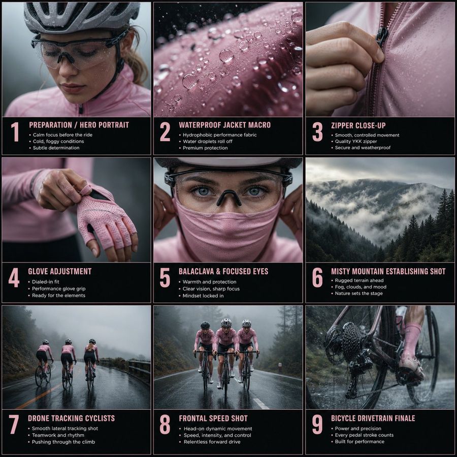 Cinematic Cycling Storyboard Panels — GPT Image 2 image prompt example