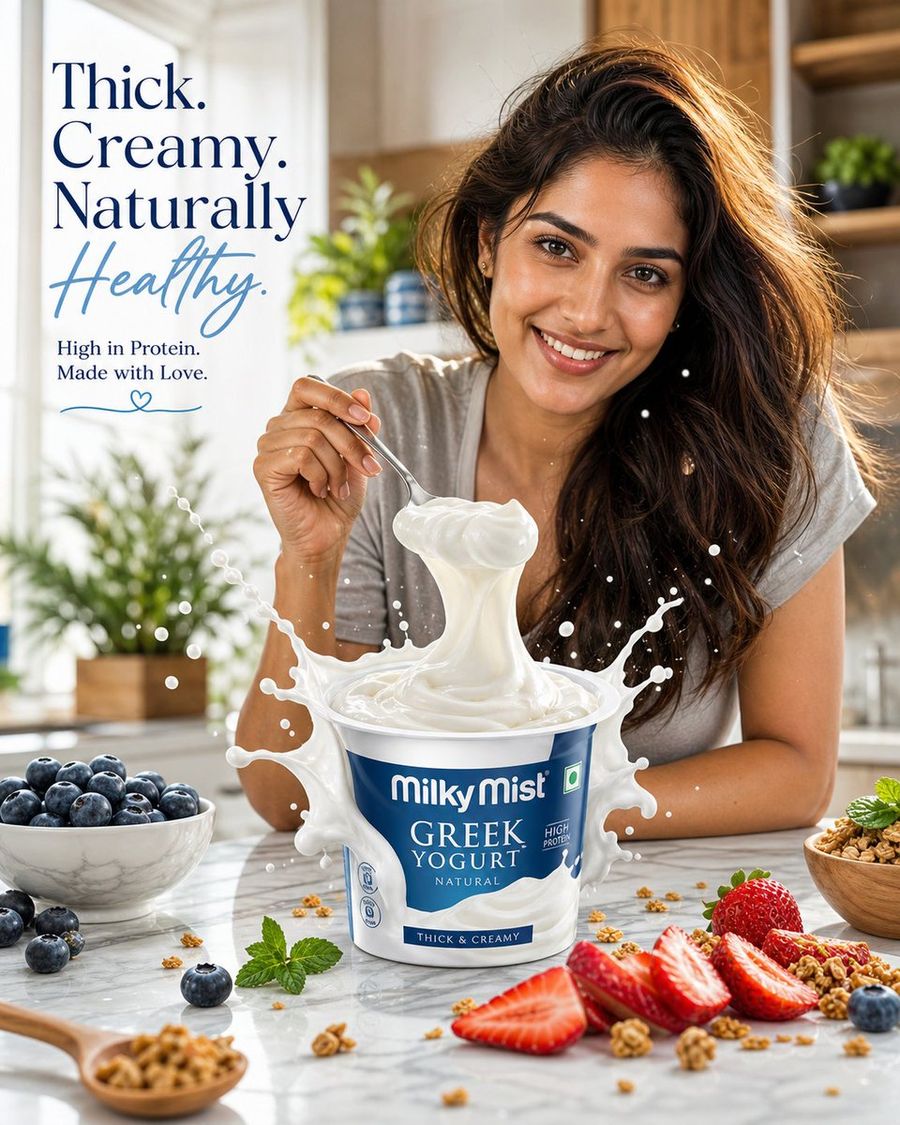 Cinematic Greek Yogurt Dairy Ad — GPT Image 2 image prompt example