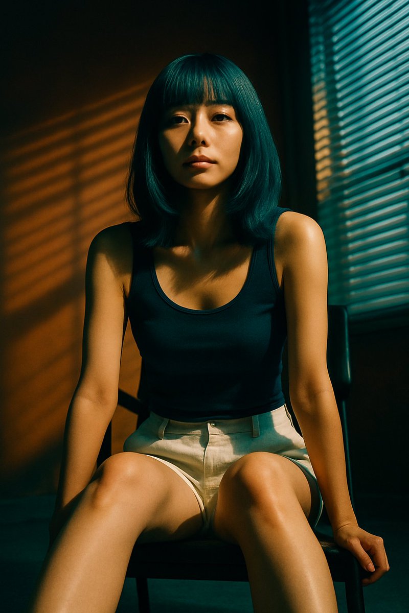 Cinematic Portrait With Blind Shadows — GPT Image 2 image prompt example