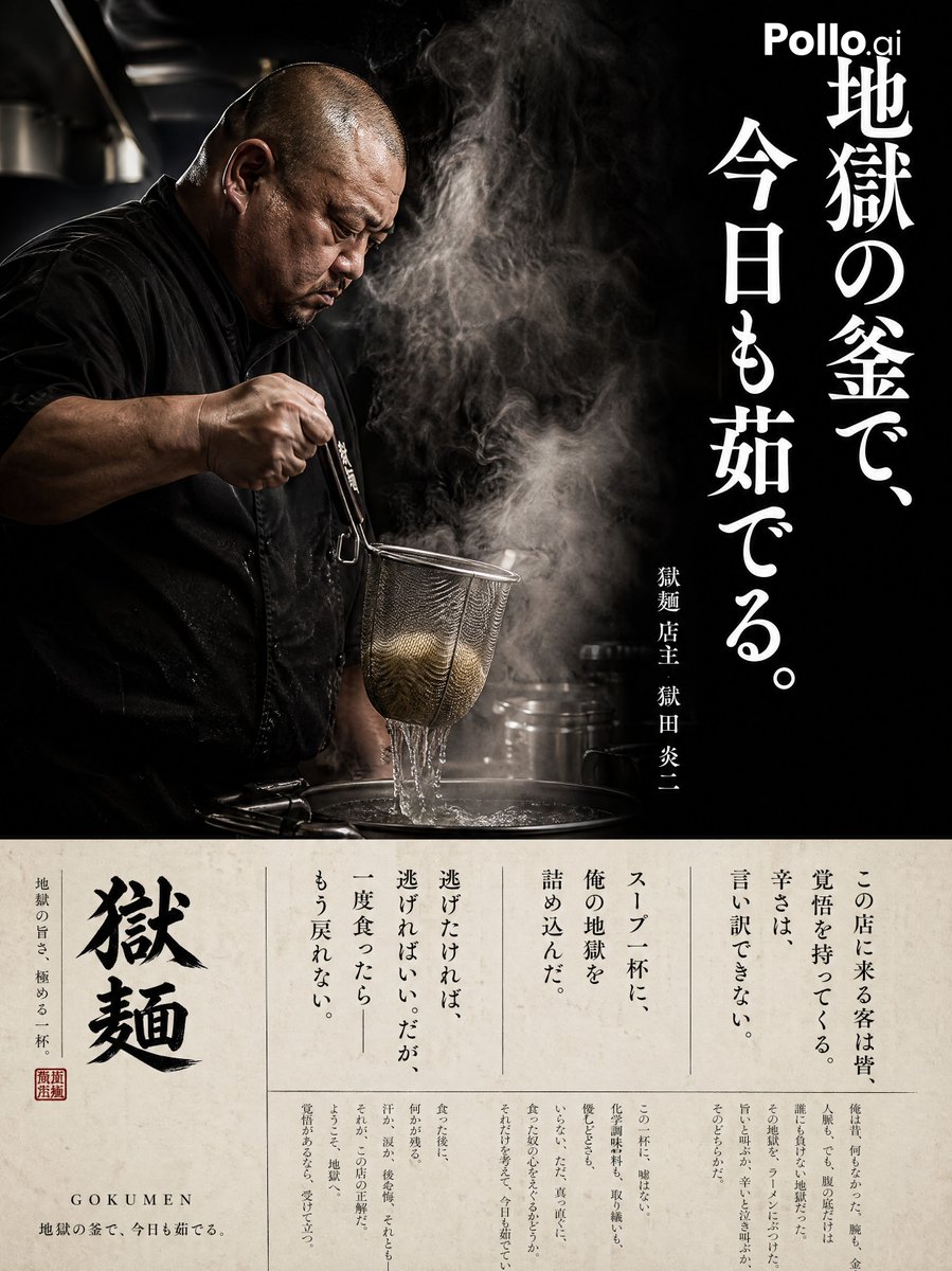 Cinematic Ramen Shop Commercial Poster — GPT Image 2 image prompt example