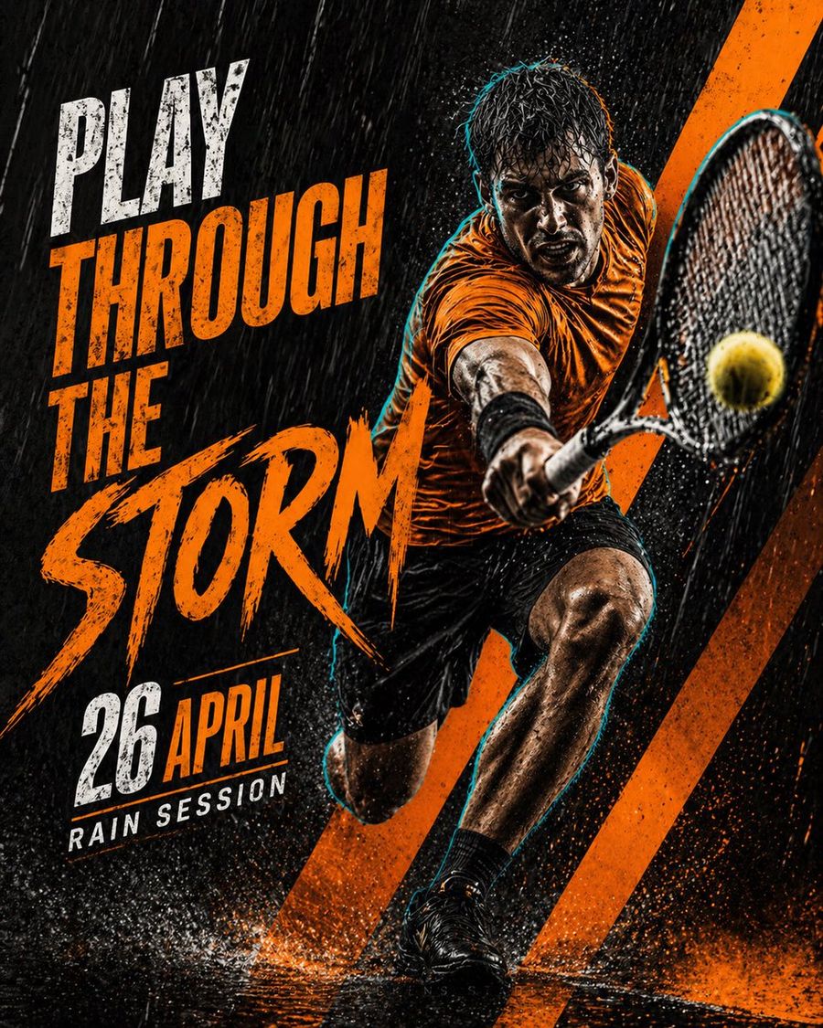 Cinematic Tennis Sports Poster — GPT Image 2 image prompt example