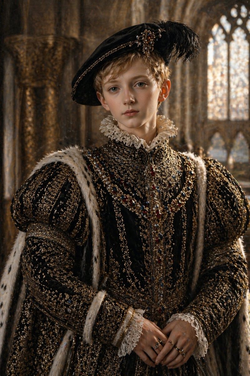Cinematic Tudor Noble Portrait — GPT Image 2 image prompt example