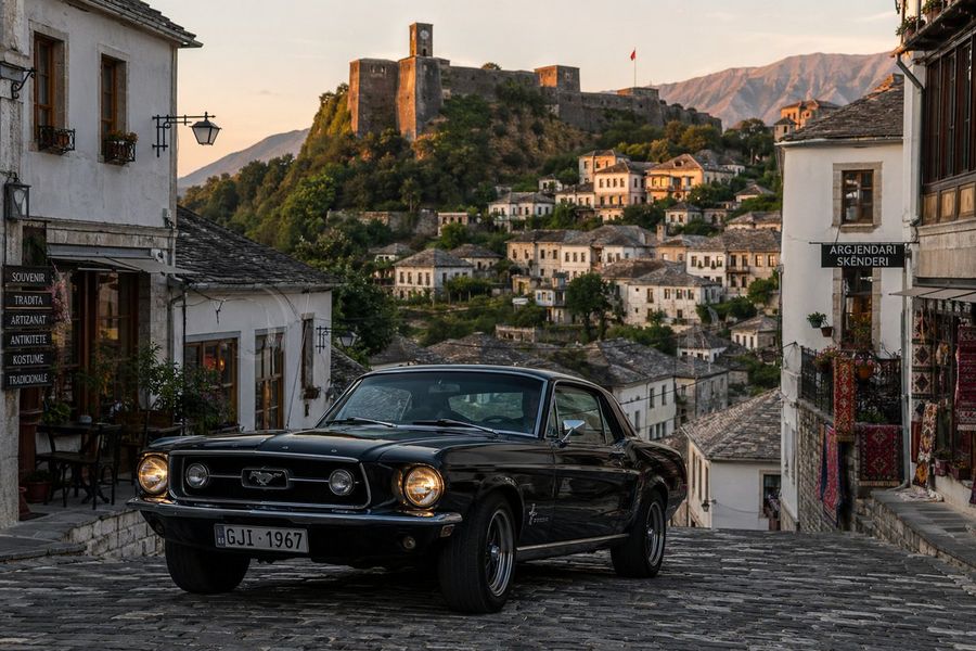 Classic Car In Scenic Location — GPT Image 2 image prompt example