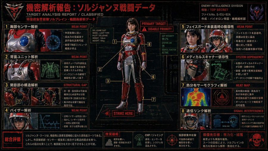 Classified Tokusatsu Target Analysis Poster — GPT Image 2 image prompt example