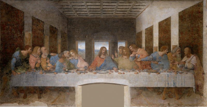 Clean Photo Of The Last Supper Fresco — GPT Image 2 image prompt example