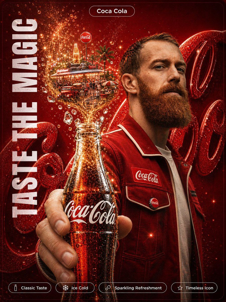 Coca Cola Magic Poster — GPT Image 2 image prompt example