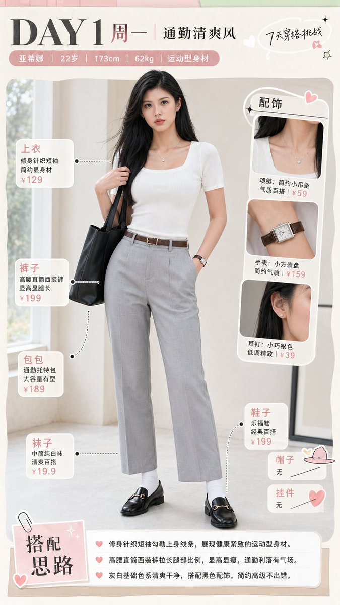 Commuter Outfit Infographic — GPT Image 2 image prompt example