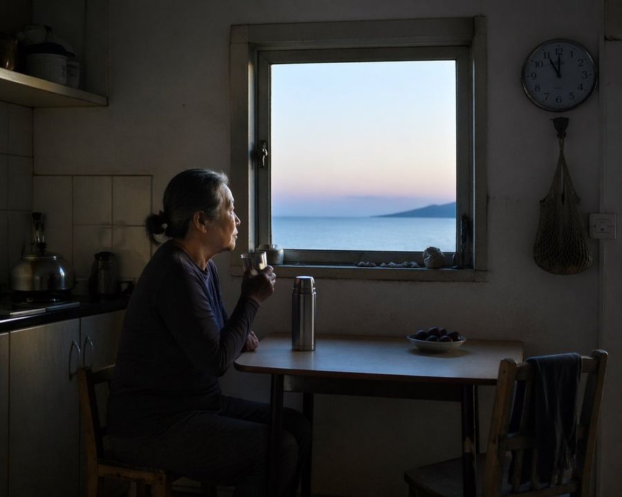 Contemplative Window View Portrait — GPT Image 2 image prompt example