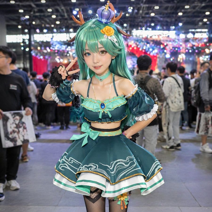 Cosplayer Portrait At Convention — GPT Image 2 image prompt example