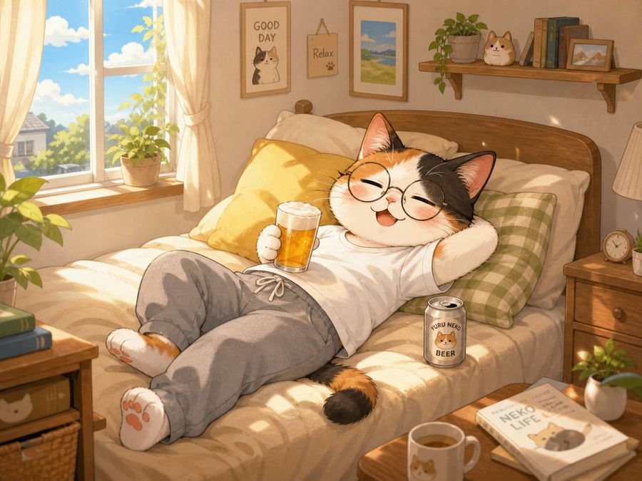 Cozy Cat Bedroom — GPT Image 2 image prompt example