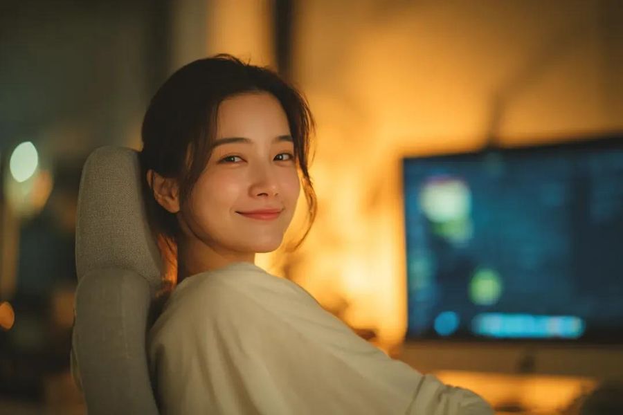 Cozy Home Workspace Portrait — GPT Image 2 image prompt example