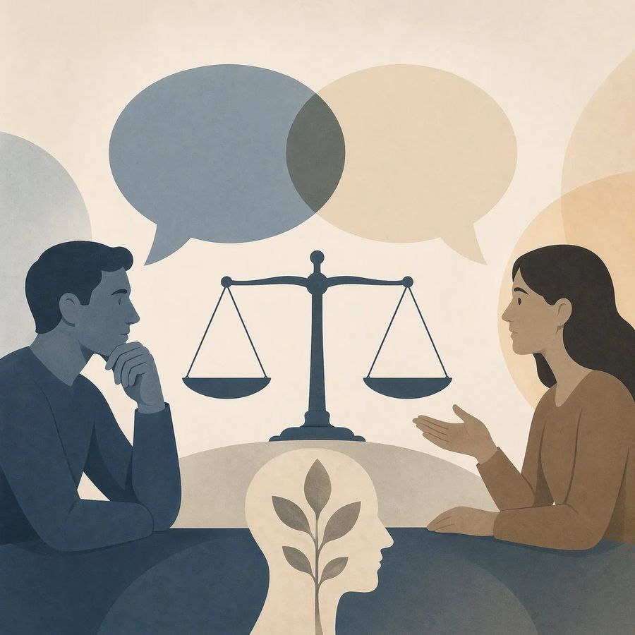 Cross Strait Dialogue Editorial Illustration — GPT Image 2 image prompt example