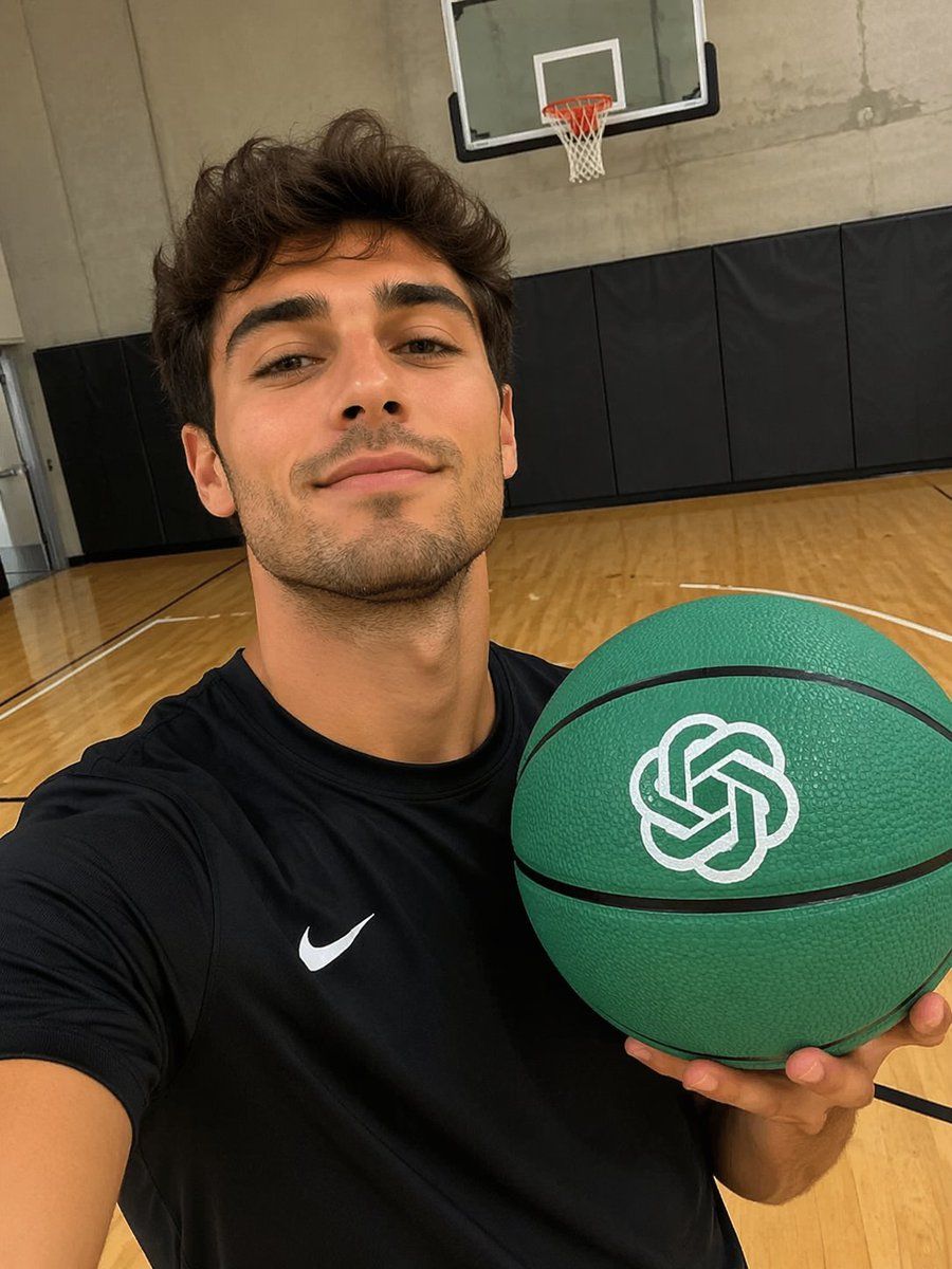 Custom Logo Basketball Selfie — GPT Image 2 image prompt example
