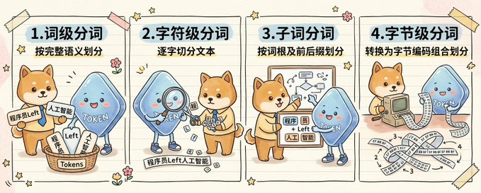 Cute Four Panel Tokenization Infographic — GPT Image 2 image prompt example