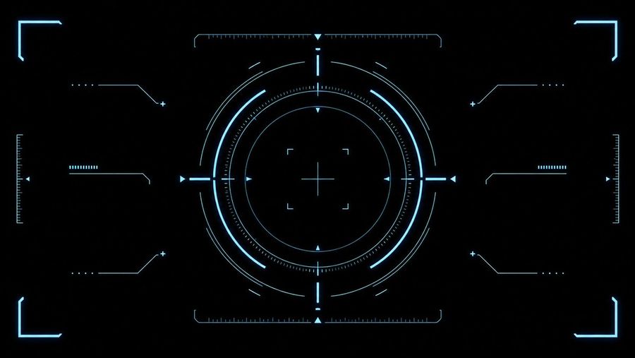 Cyan Sci Fi Hud — GPT Image 2 image prompt example