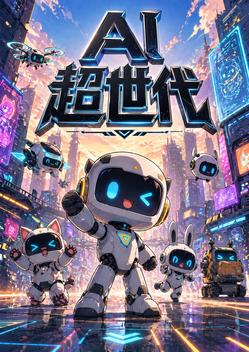 Cyberpunk Ai Typeface Poster — GPT Image 2 image prompt example