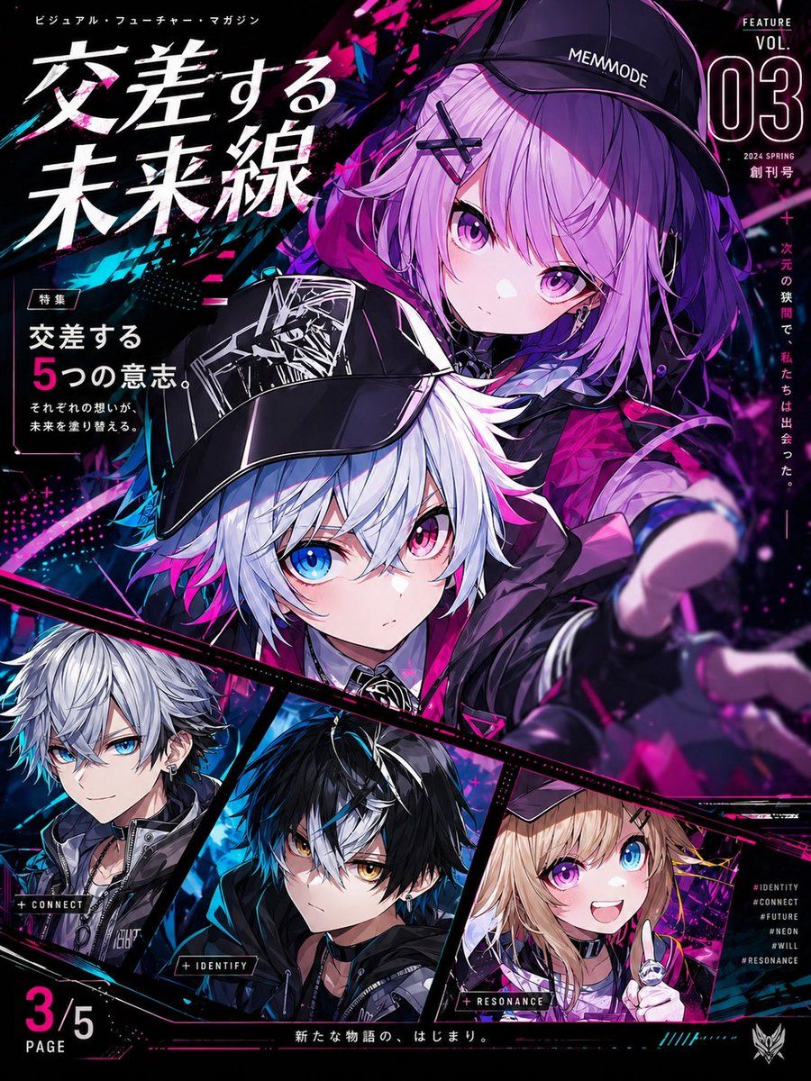 Cyberpunk Anime Magazine Cover — GPT Image 2 image prompt example