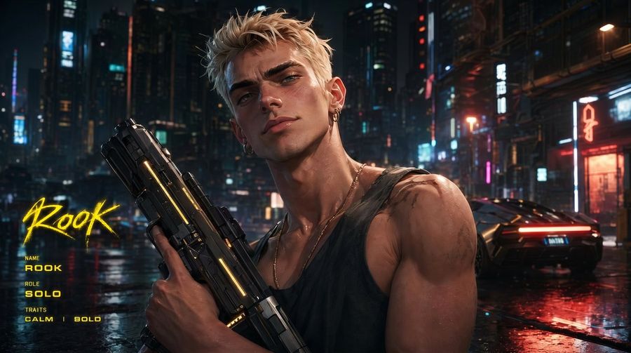 Cyberpunk Character Redesign — GPT Image 2 image prompt example