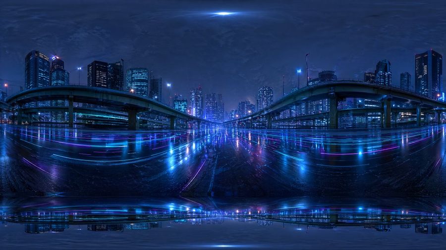 Cyberpunk City Highway Hdri — GPT Image 2 image prompt example