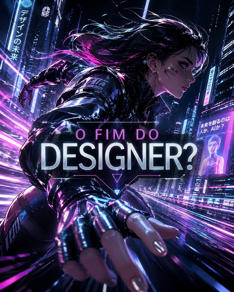 Cyberpunk Designer Debate Poster — GPT Image 2 image prompt example