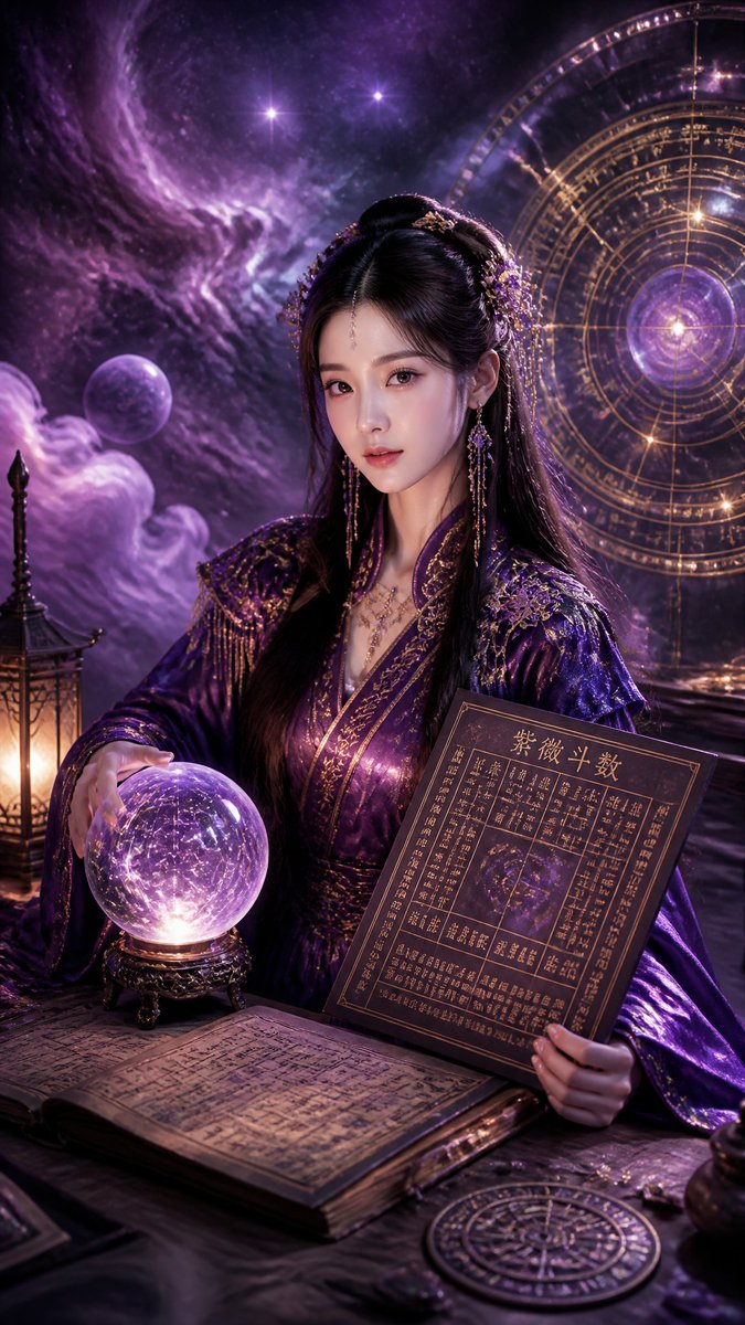 Cyberpunk Hanfu Mystic Diviner Portrait — GPT Image 2 image prompt example