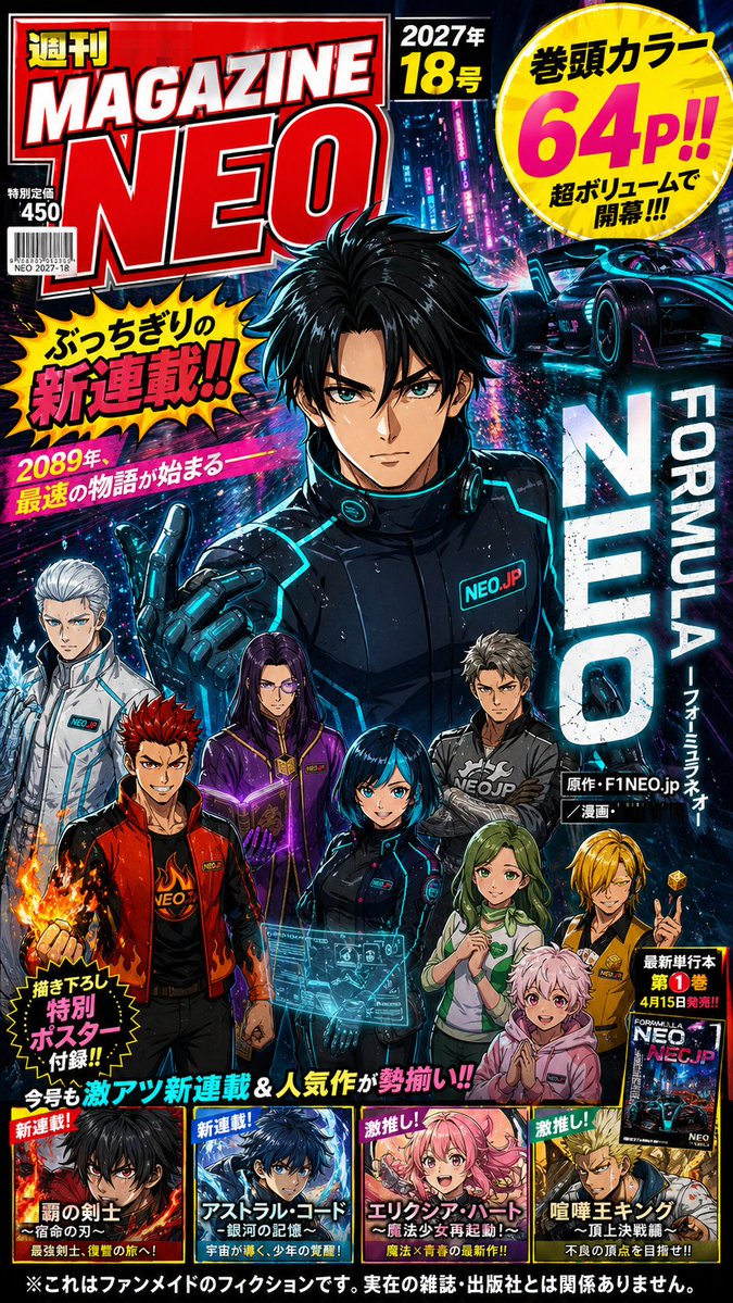 Cyberpunk Japanese Manga Cover — GPT Image 2 image prompt example
