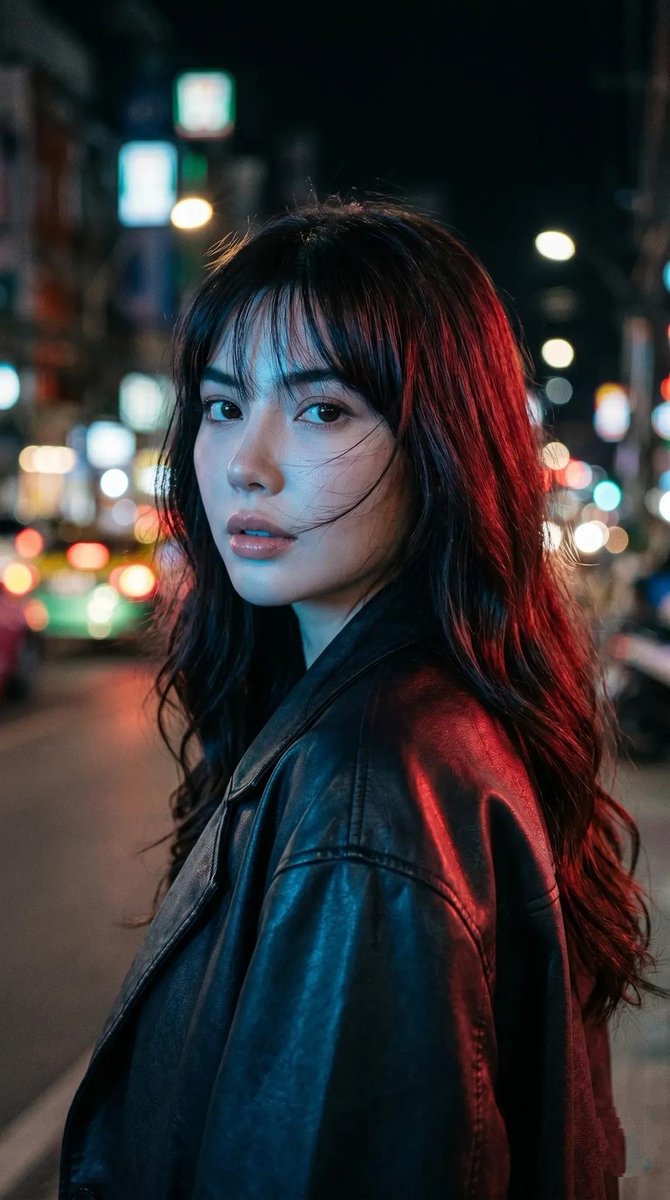 Cyberpunk Neon Portrait — GPT Image 2 image prompt example