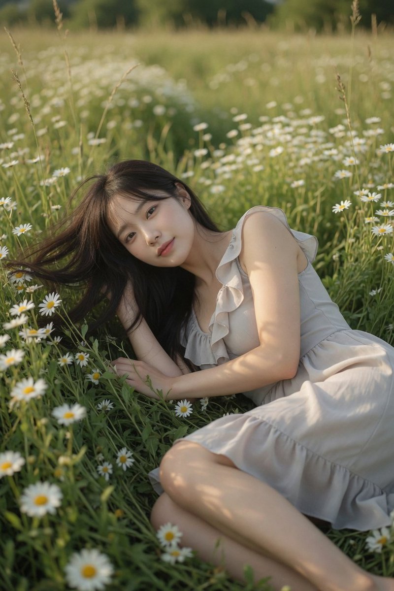 Daisy Field Portrait — GPT Image 2 image prompt example