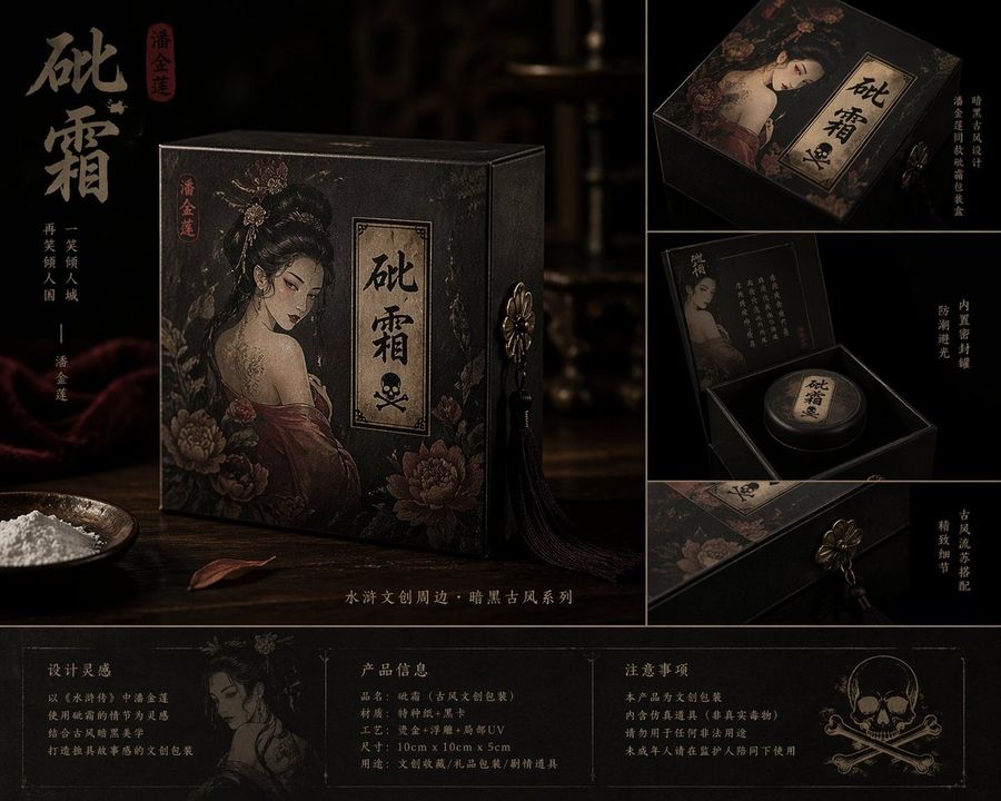 Dark Ancient Chinese Packaging — GPT Image 2 image prompt example