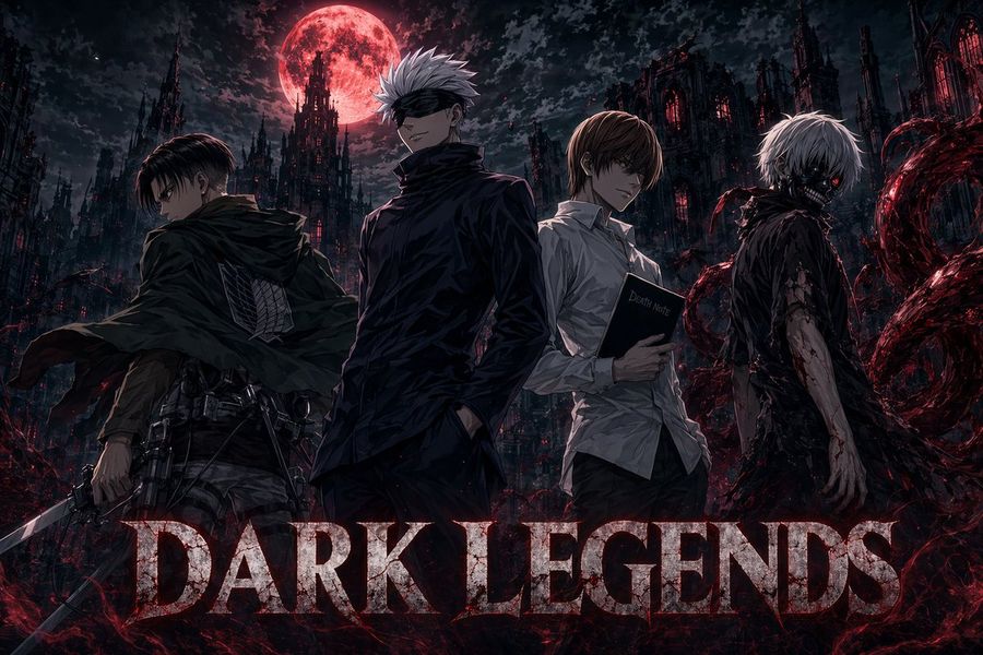 Dark Anime Legends Poster — GPT Image 2 image prompt example