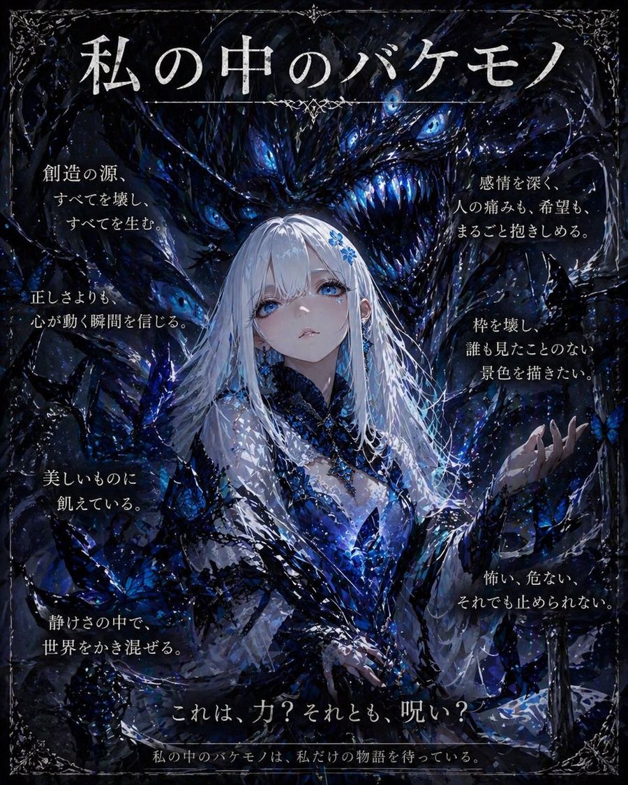 Dark Fantasy Inner Monster Poster — GPT Image 2 image prompt example