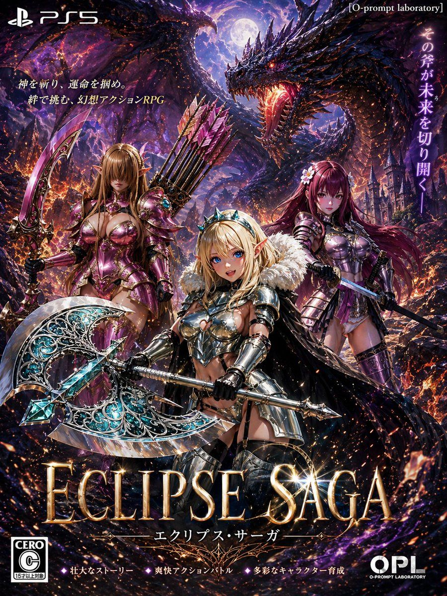 Dark Fantasy Ps5 Rpg Cover Art — GPT Image 2 image prompt example