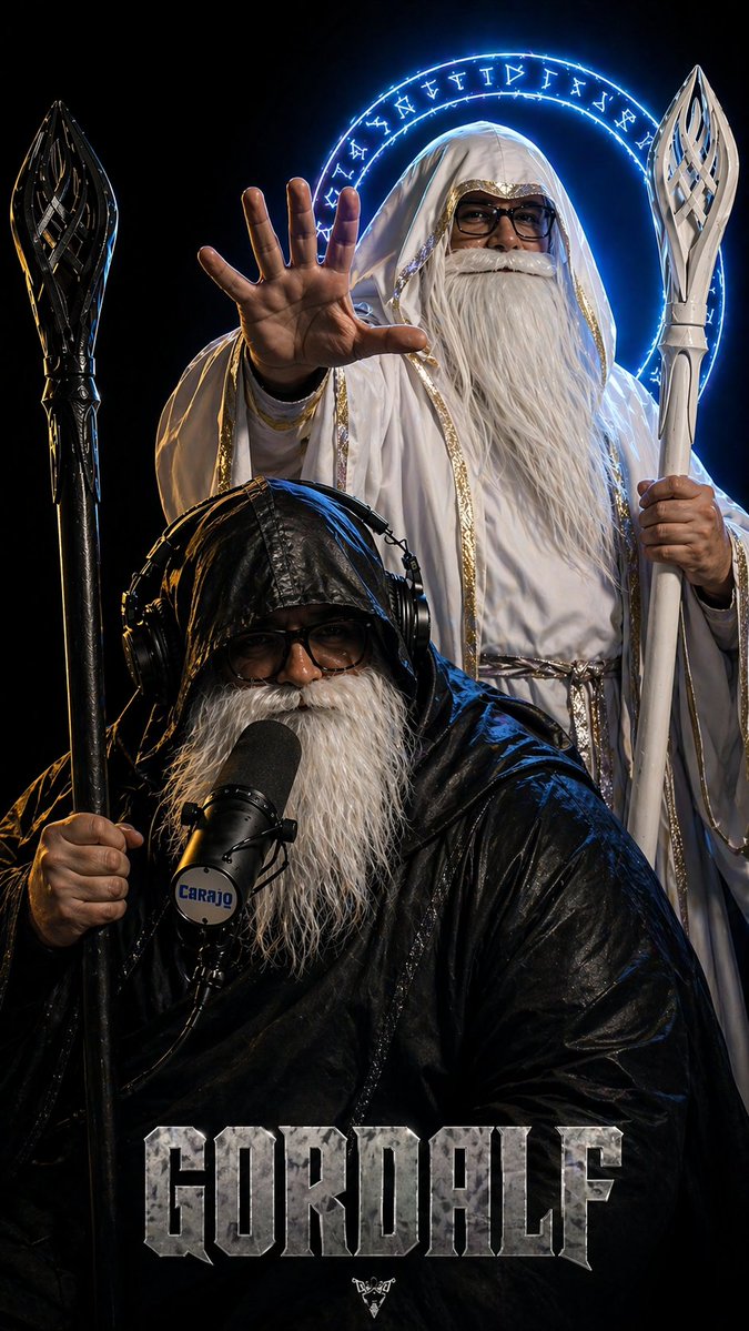 Dark Fantasy Wizard Podcast Poster — GPT Image 2 image prompt example