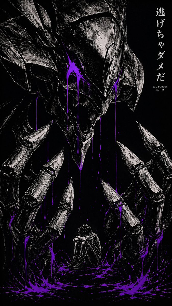 Dark Manga Monster Poster — GPT Image 2 image prompt example