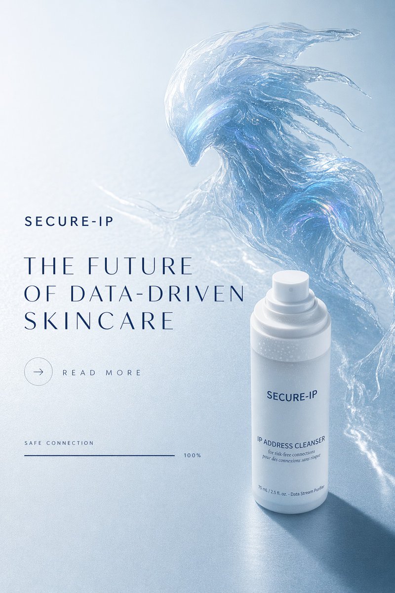 Data Driven Skincare Poster — GPT Image 2 image prompt example