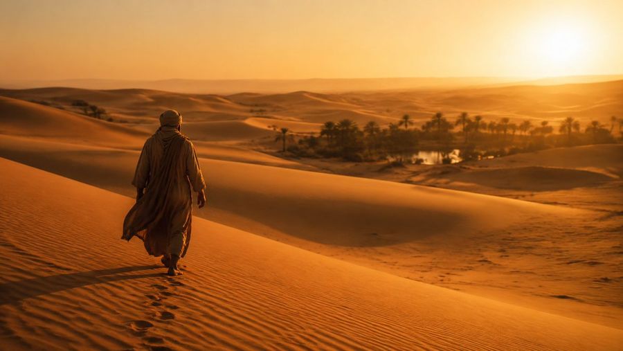 Desert Nomad Sunset Oasis — GPT Image 2 image prompt example